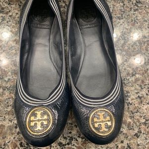 Tory Burch Navy Blue Ballet Flat